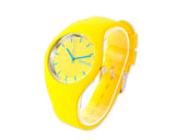 Geneva Women Lady Jelly Silicone Rubber Quartz Wrist Watch