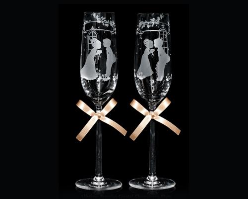 Lifetime Promise Crystal Champagne Flutes
