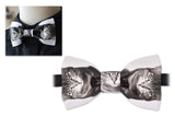 Men Cat Pattern Pre-tied Wedding Cotton Bow Tie