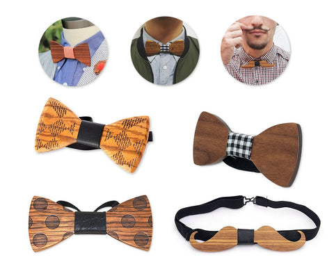 Creative Classic Wooden Bow Tie for Men