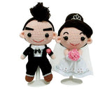 Cute Bride and Groom Handmade Wedding Dolls