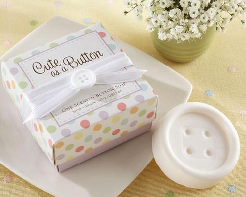 Lovely Wedding Favor Gift Soap - Button