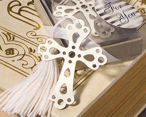 Cross Wedding Favors Bookmark