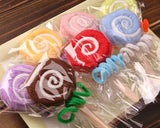 10 Pcs Lollipop Wedding Favors Towel