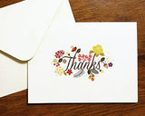 8 Pcs Flower Wedding Thank You Cards