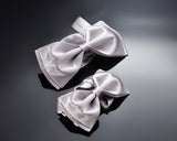 Father and Son Handcrafted Satin Bow Tie Set